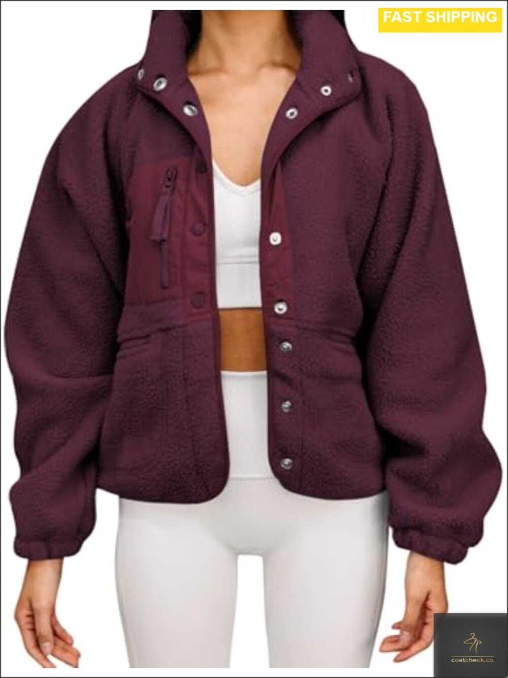 Faux Fur Fleece Teddy Jacket Casual Lapel Long Sleeve Winter Coat